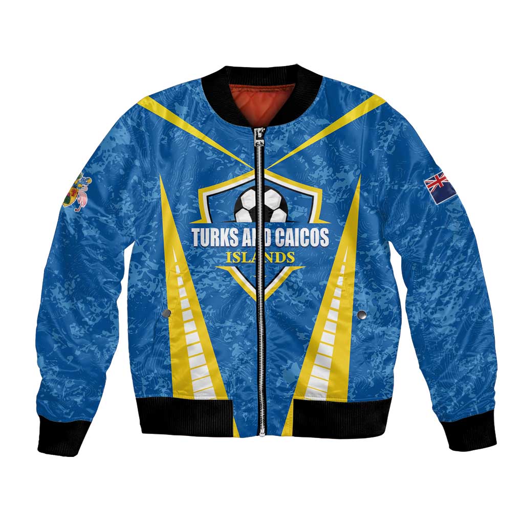 Custom Turks and Caicos Islands Football Bomber Jacket Team TCI Go Champions