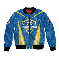 Custom Turks and Caicos Islands Football Bomber Jacket Team TCI Go Champions