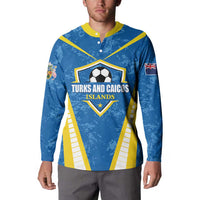 Custom Turks and Caicos Islands Football Button Sweatshirt Team TCI Go Champions