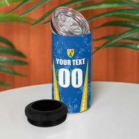 Custom Turks and Caicos Islands Football 4 in 1 Can Cooler Tumbler Team TCI Go Champions