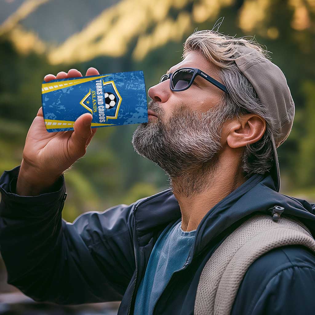 Custom Turks and Caicos Islands Football 4 in 1 Can Cooler Tumbler Team TCI Go Champions