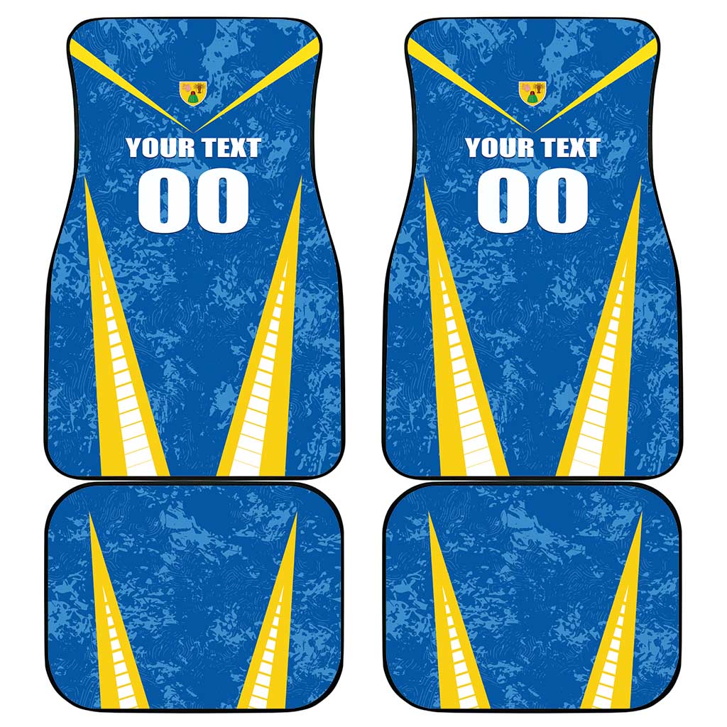 Turks and Caicos Islands Football Car Mats Team TCI Go Champions