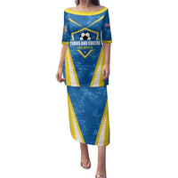 Custom Turks and Caicos Islands Football Family Matching Puletasi and Hawaiian Shirt Team TCI Go Champions