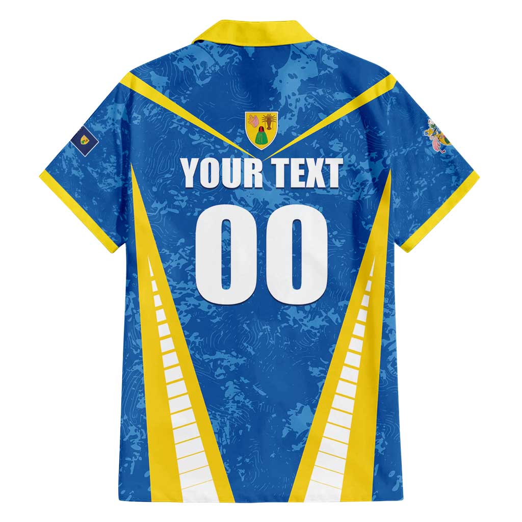 Custom Turks and Caicos Islands Football Family Matching Summer Maxi Dress and Hawaiian Shirt Team TCI Go Champions