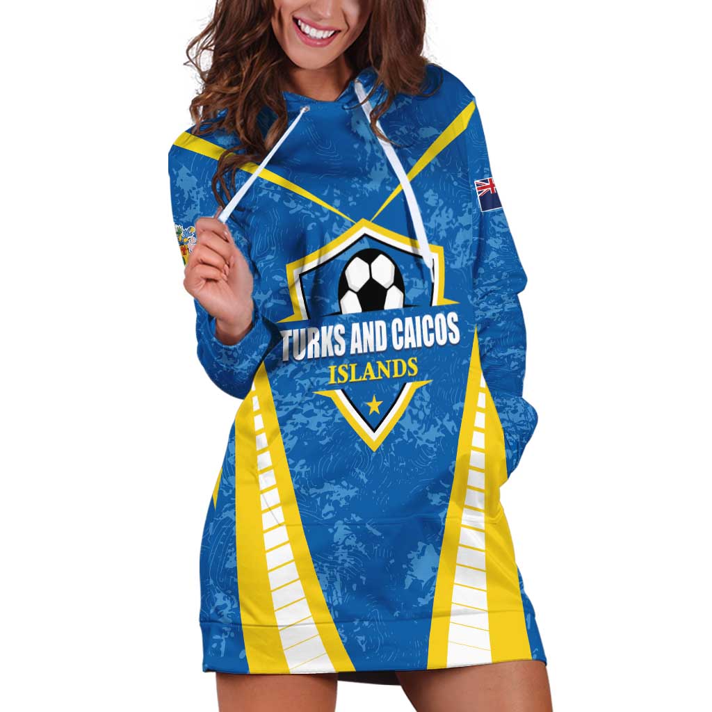 Custom Turks and Caicos Islands Football Hoodie Dress Team TCI Go Champions