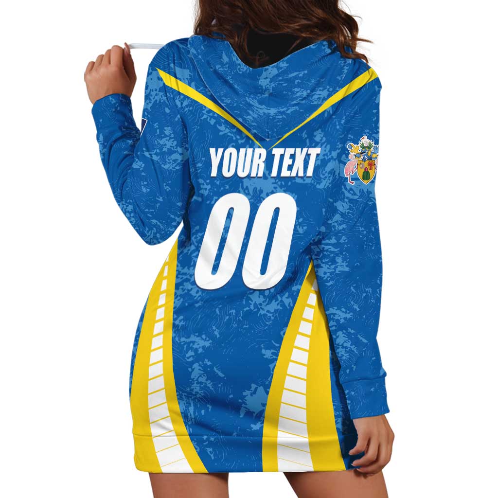 Custom Turks and Caicos Islands Football Hoodie Dress Team TCI Go Champions