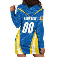Custom Turks and Caicos Islands Football Hoodie Dress Team TCI Go Champions