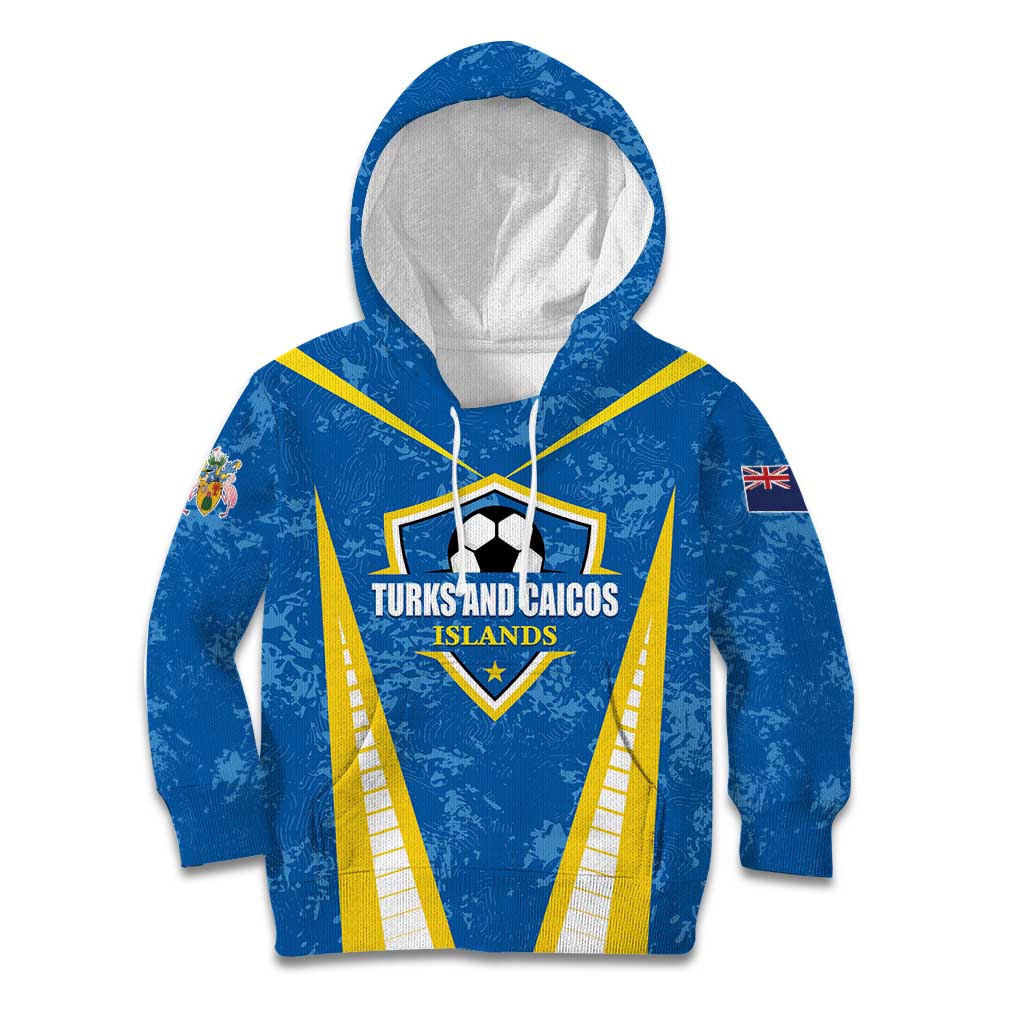 Custom Turks and Caicos Islands Football Kid Hoodie Team TCI Go Champions