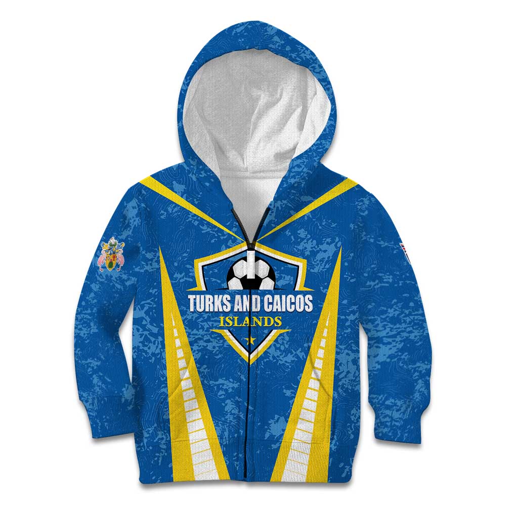 Custom Turks and Caicos Islands Football Kid Hoodie Team TCI Go Champions