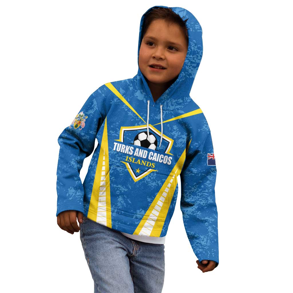 Custom Turks and Caicos Islands Football Kid Hoodie Team TCI Go Champions