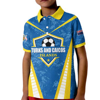 Custom Turks and Caicos Islands Football Kid Polo Shirt Team TCI Go Champions