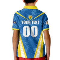 Custom Turks and Caicos Islands Football Kid Polo Shirt Team TCI Go Champions