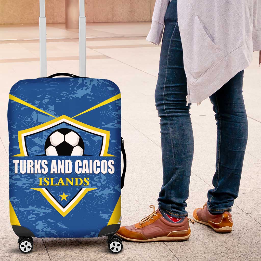 Turks and Caicos Islands Football Luggage Cover Team TCI Go Champions