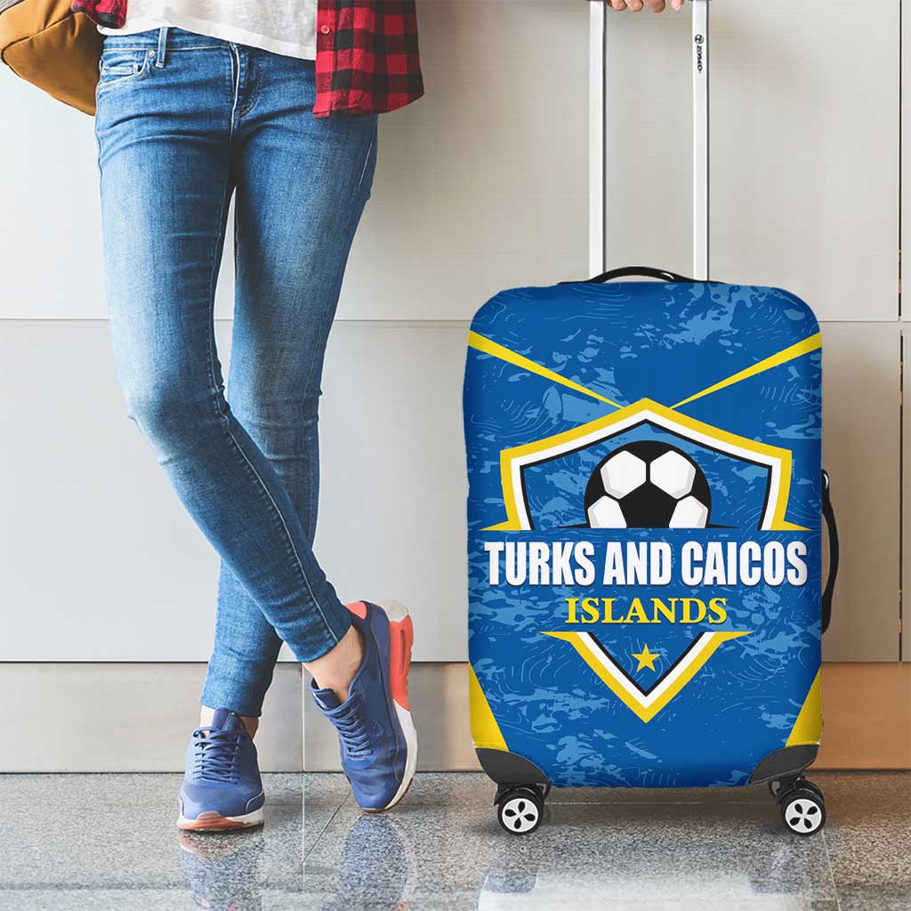 Turks and Caicos Islands Football Luggage Cover Team TCI Go Champions