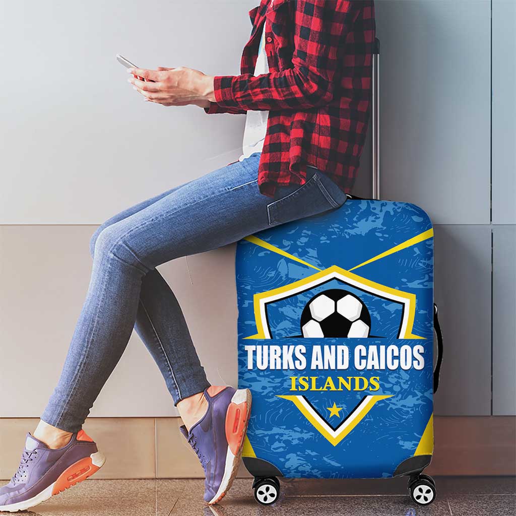 Turks and Caicos Islands Football Luggage Cover Team TCI Go Champions