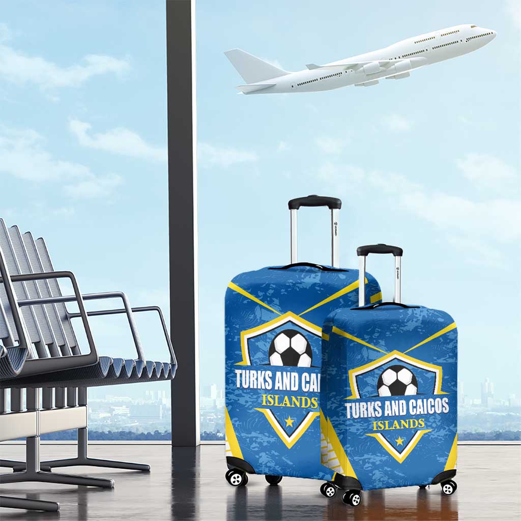 Turks and Caicos Islands Football Luggage Cover Team TCI Go Champions