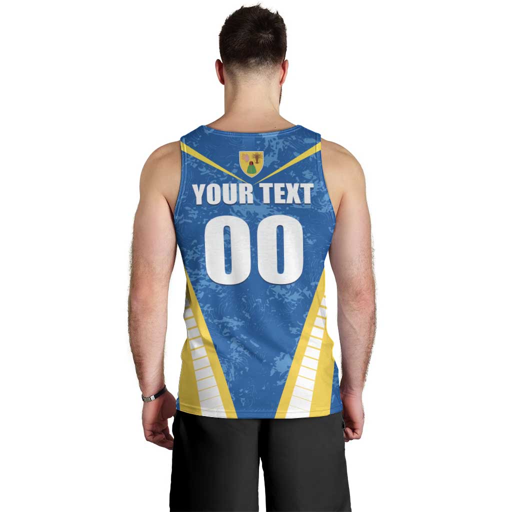 Custom Turks and Caicos Islands Football Men Tank Top Team TCI Go Champions