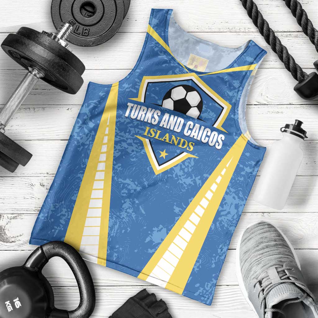 Custom Turks and Caicos Islands Football Men Tank Top Team TCI Go Champions