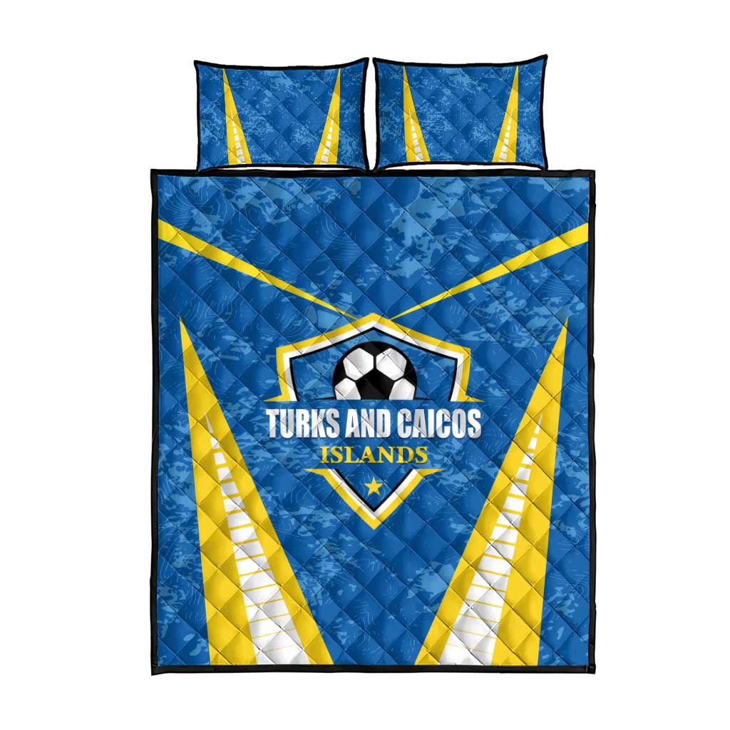 Turks and Caicos Islands Football Quilt Bed Set Team TCI Go Champions