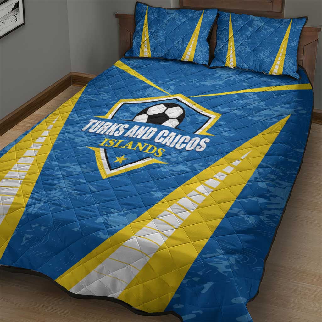 Turks and Caicos Islands Football Quilt Bed Set Team TCI Go Champions