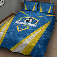 Turks and Caicos Islands Football Quilt Bed Set Team TCI Go Champions