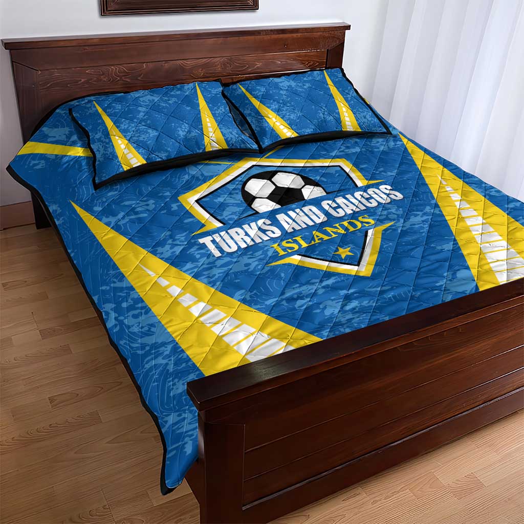Turks and Caicos Islands Football Quilt Bed Set Team TCI Go Champions