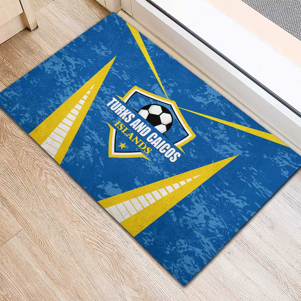 Turks and Caicos Islands Football Rubber Doormat Team TCI Go Champions