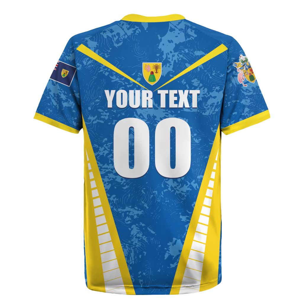 Custom Turks and Caicos Islands Football Rugby Jersey Team TCI Go Champions