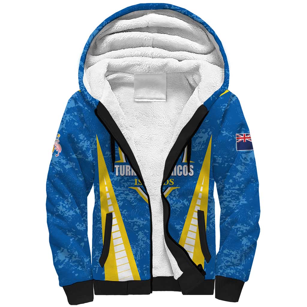 Custom Turks and Caicos Islands Football Sherpa Hoodie Team TCI Go Champions