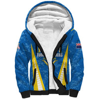 Custom Turks and Caicos Islands Football Sherpa Hoodie Team TCI Go Champions