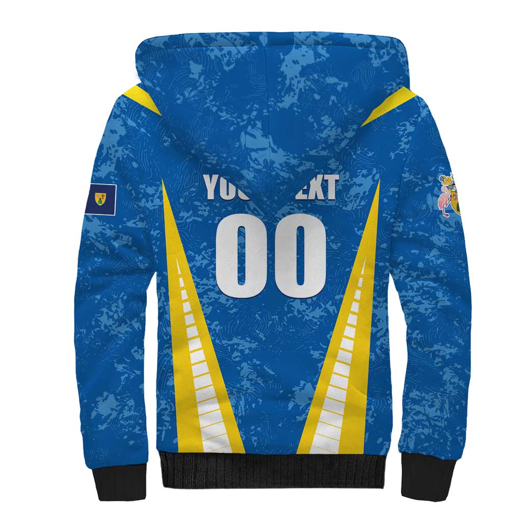 Custom Turks and Caicos Islands Football Sherpa Hoodie Team TCI Go Champions