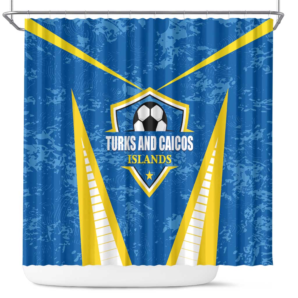 Turks and Caicos Islands Football Shower Curtain Team TCI Go Champions