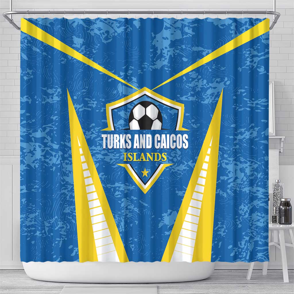 Turks and Caicos Islands Football Shower Curtain Team TCI Go Champions