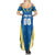 Custom Turks and Caicos Islands Football Summer Maxi Dress Team TCI Go Champions