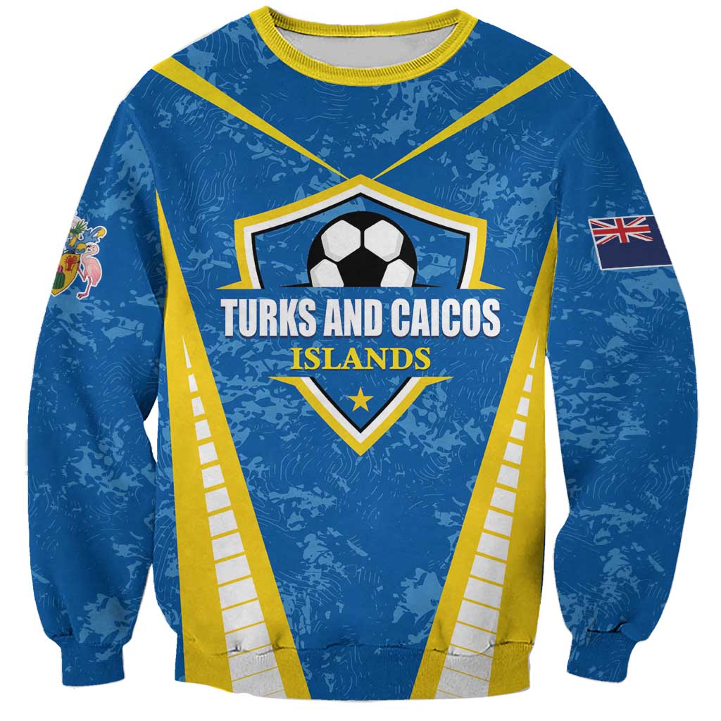 Custom Turks and Caicos Islands Football Sweatshirt Team TCI Go Champions