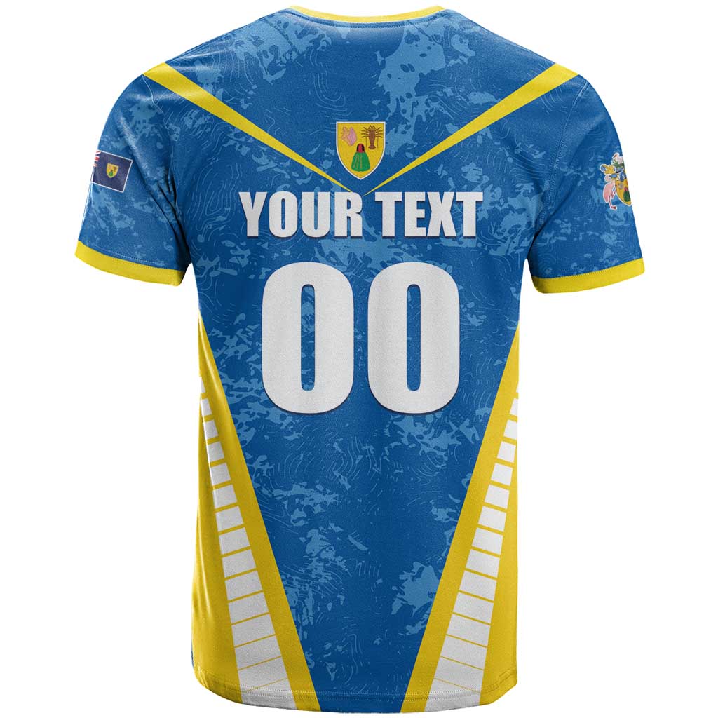 Custom Turks and Caicos Islands Football T Shirt Team TCI Go Champions