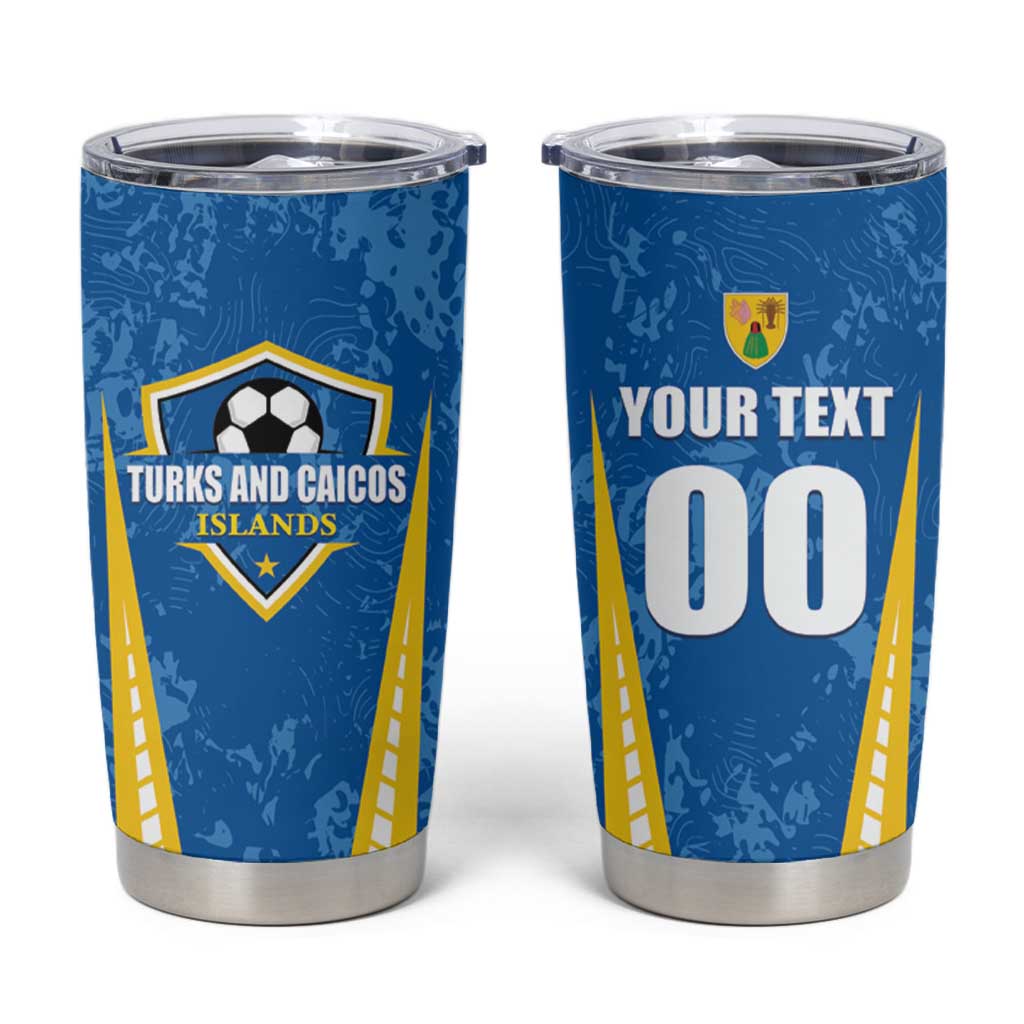 Custom Turks and Caicos Islands Football Tumbler Cup Team TCI Go Champions