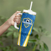 Custom Turks and Caicos Islands Football Tumbler With Handle Team TCI Go Champions