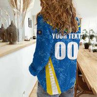 Custom Turks and Caicos Islands Football Women Casual Shirt Team TCI Go Champions