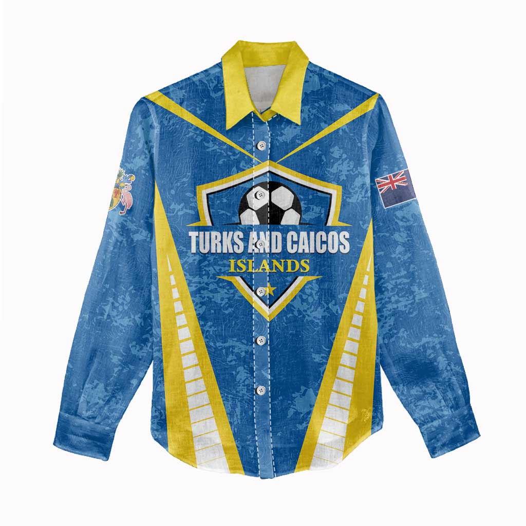 Custom Turks and Caicos Islands Football Women Casual Shirt Team TCI Go Champions