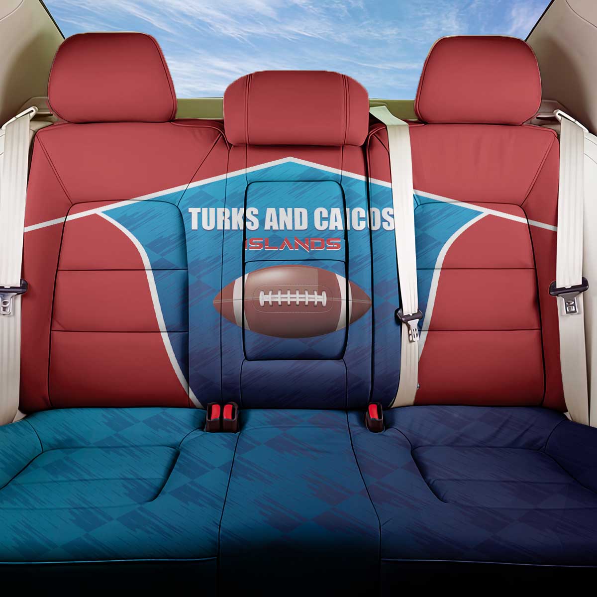Turks and Caicos Islands Rugby Back Car Seat Cover TCI Team Come On