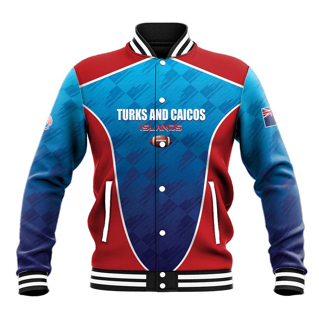 Custom Turks and Caicos Islands Rugby Baseball Jacket TCI Team Come On