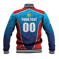 Custom Turks and Caicos Islands Rugby Baseball Jacket TCI Team Come On