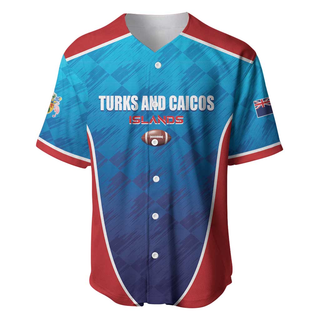 Custom Turks and Caicos Islands Rugby Baseball Jersey TCI Team Come On