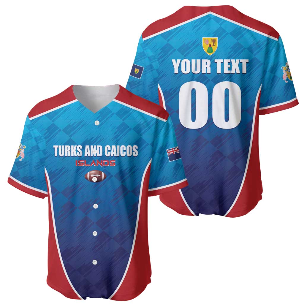 Custom Turks and Caicos Islands Rugby Baseball Jersey TCI Team Come On
