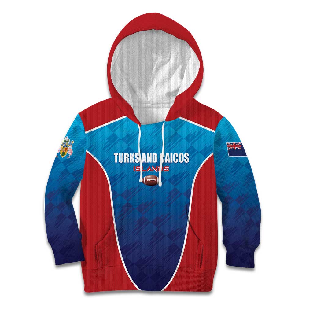 Custom Turks and Caicos Islands Rugby Kid Hoodie TCI Team Come On