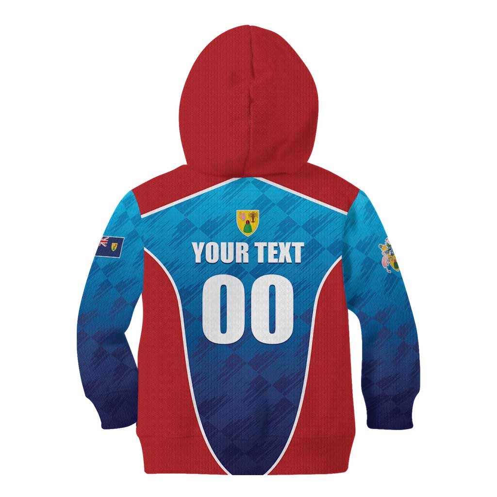 Custom Turks and Caicos Islands Rugby Kid Hoodie TCI Team Come On