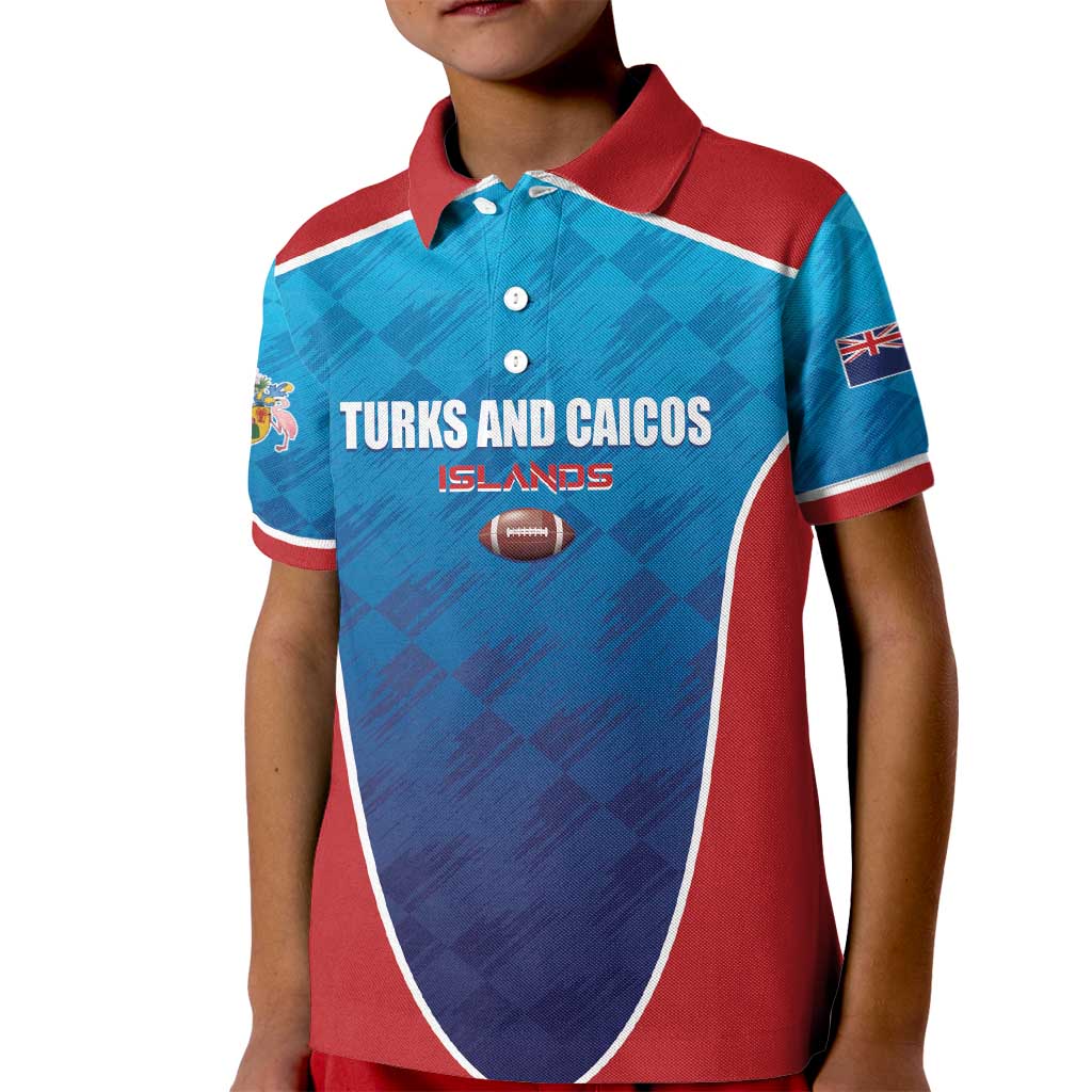 Custom Turks and Caicos Islands Rugby Kid Polo Shirt TCI Team Come On
