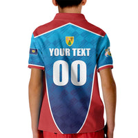 Custom Turks and Caicos Islands Rugby Kid Polo Shirt TCI Team Come On