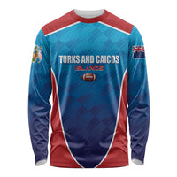 Custom Turks and Caicos Islands Rugby Long Sleeve Shirt TCI Team Come On
